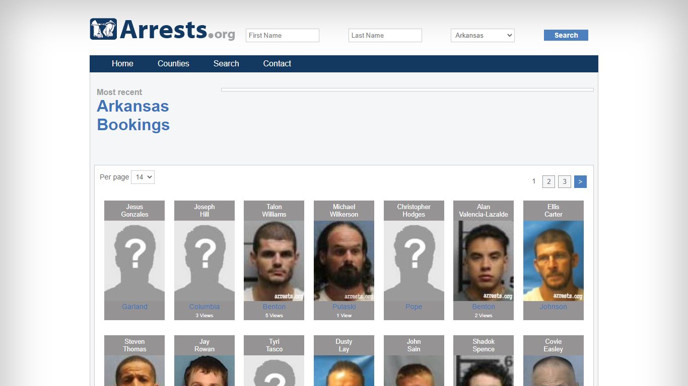 Arkansas Arrests and Inmate Search